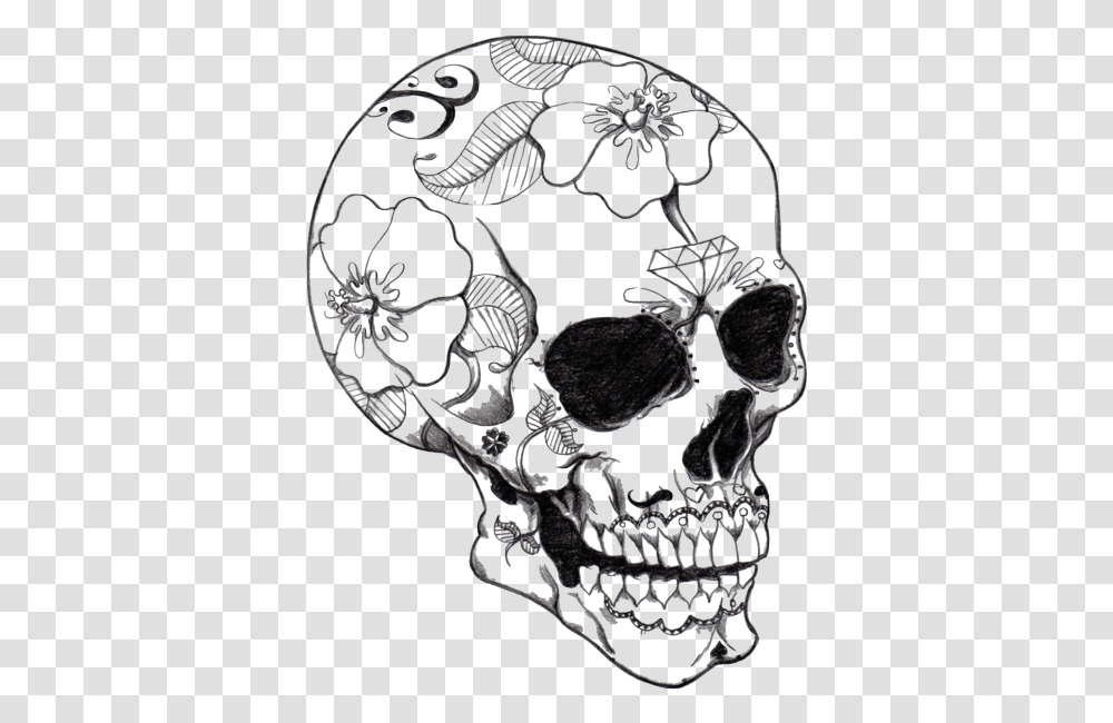 Black And White Skull Tattoo Designs, Lace, Rug Transparent Png