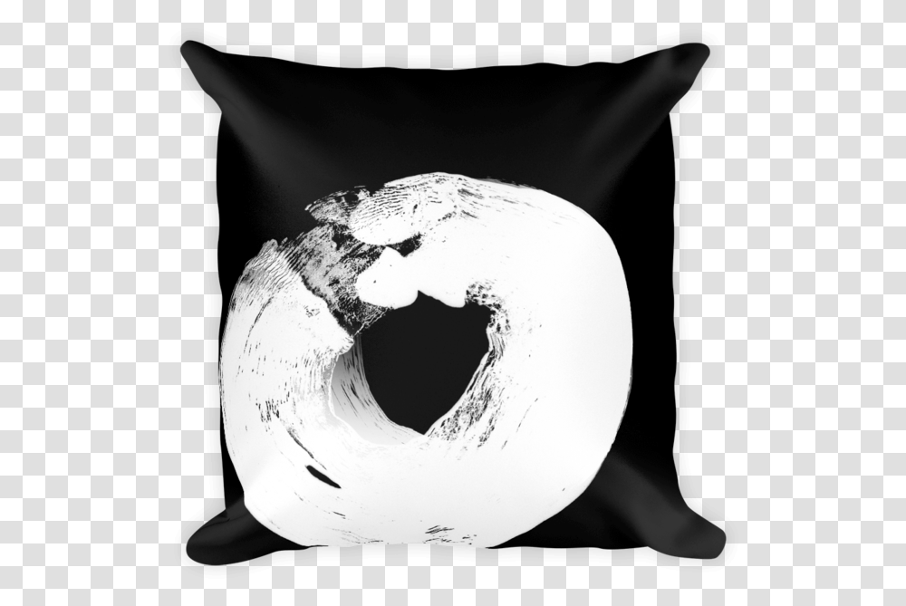 Black And White Soft Square Sofa Cushion With Modern Cushion, Milk, Bird, Hole Transparent Png