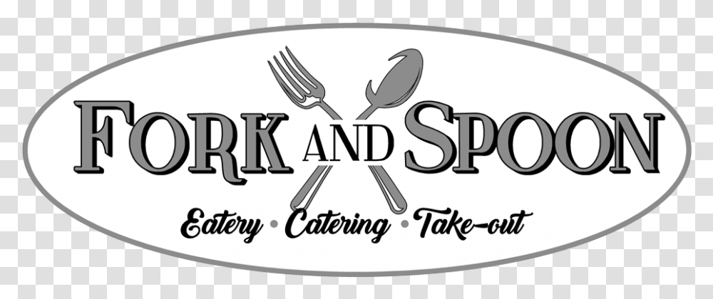 Black And White Spoons And Fork, Cutlery, Label, Dish Transparent Png