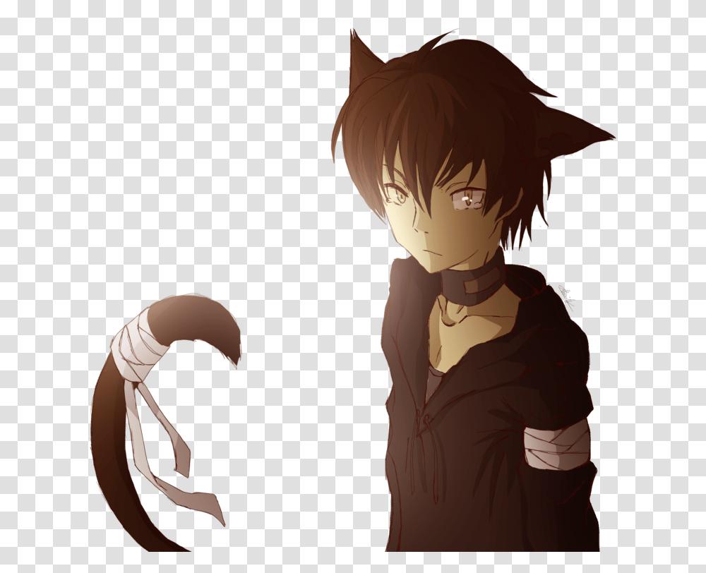 Black And White Stock Boy And Images Pluspng Anime Boy With Cat Ears, Hook, Person, Human, Claw Transparent Png