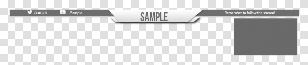 Black And White Stream Overlay Transparent Png
