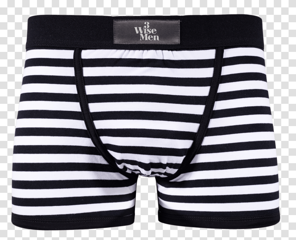 Black And White Stripe Fitted Boxers, Clothing, Apparel, Underwear, Lingerie Transparent Png