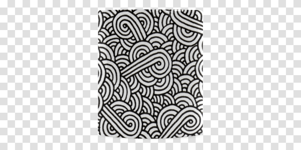 Black And White Swirls Doodles White Mug Paisley, Rug, Pattern, Maze, Labyrinth Transparent Png