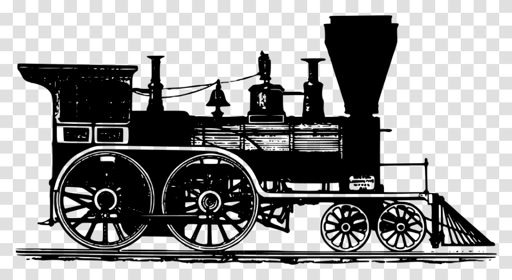 Black And White Train, Gray, World Of Warcraft Transparent Png