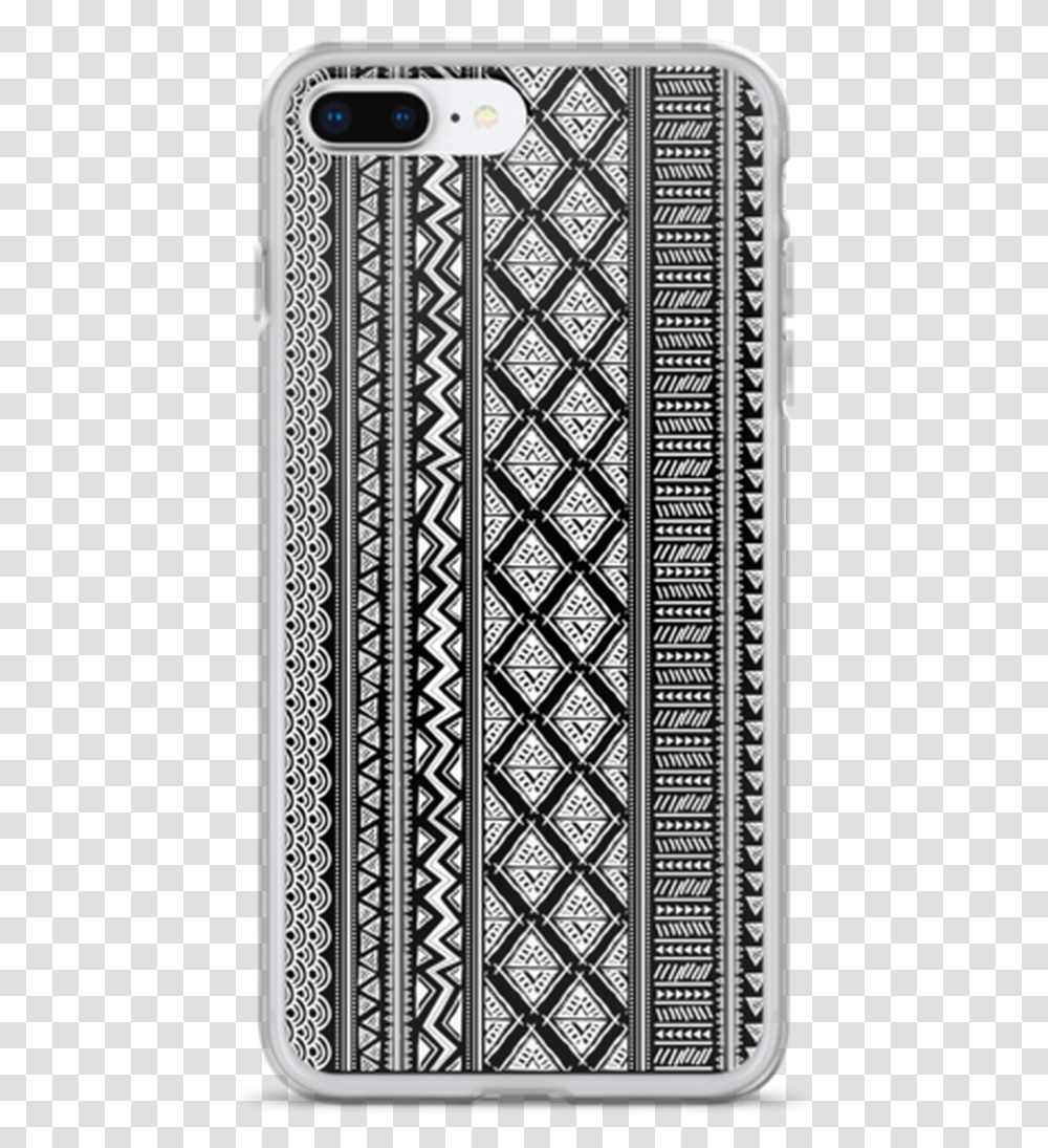 Black And White Tribal Iphone Case Mobile Phone Case, Rug, Pattern, Lace Transparent Png