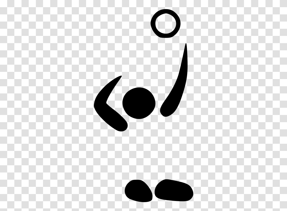Black And White Volleyball Sitting Volleyball Pictogram, Gray, World Of Warcraft Transparent Png