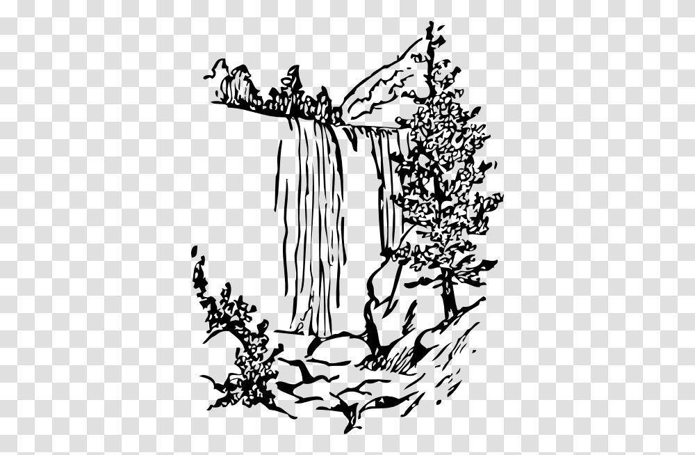 Black And White Water Clipart, Outdoors, Plant, Stencil, Nature Transparent Png