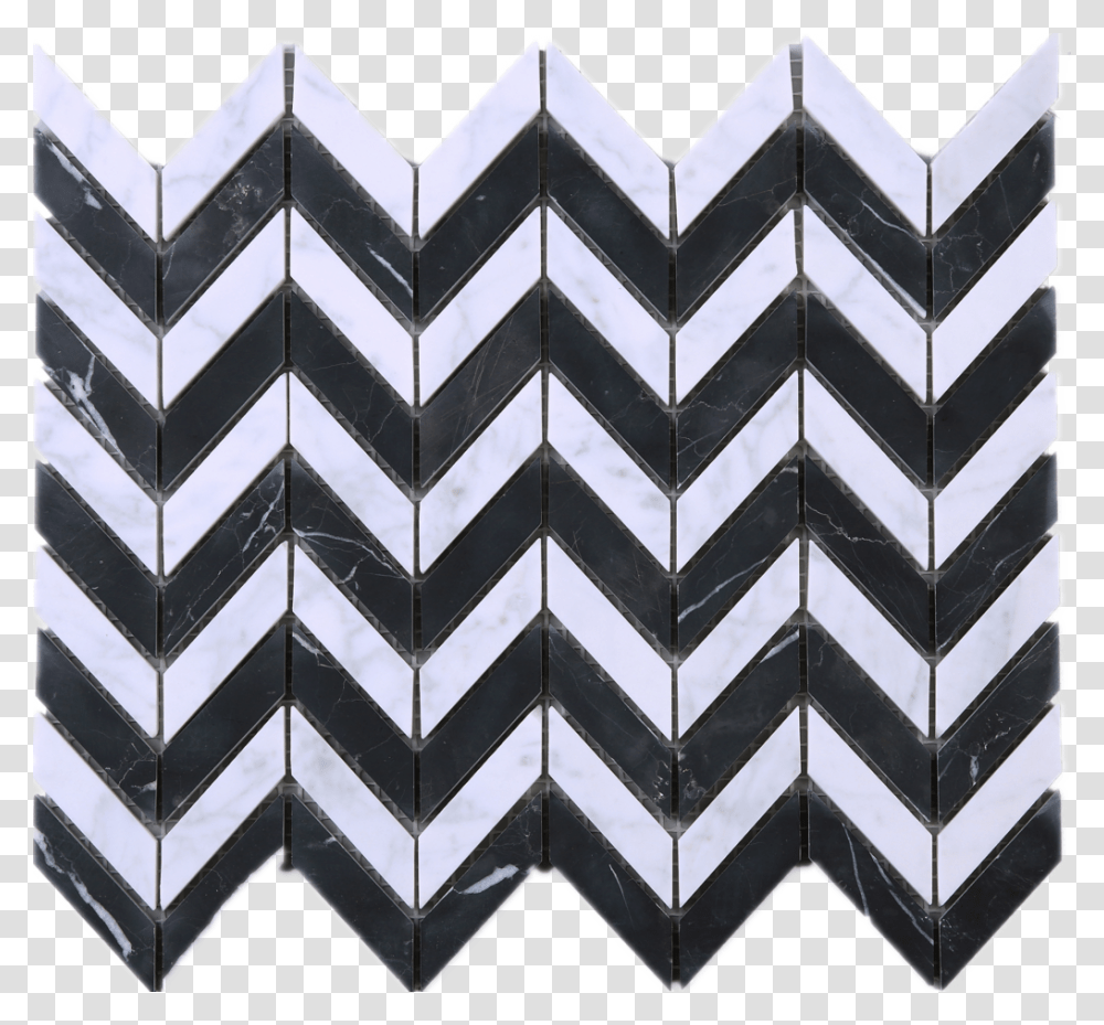 Black And White Wave Shape Marble Stone Mosaic Tile Halloween Costume Invitation Card, Pattern, Rug Transparent Png