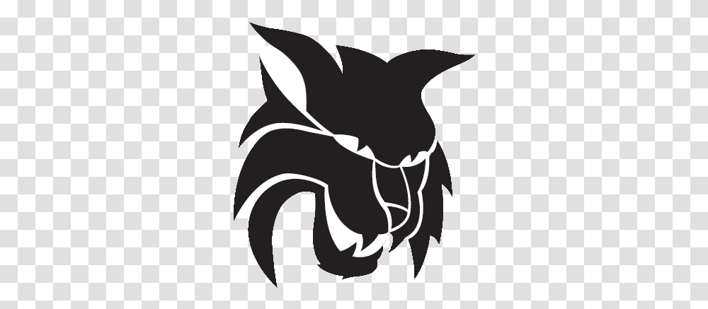 Black And White Wildcat Basketball Logo Logodix Wildcats University Of Kentucky, Stencil, Graphics, Art, Hand Transparent Png