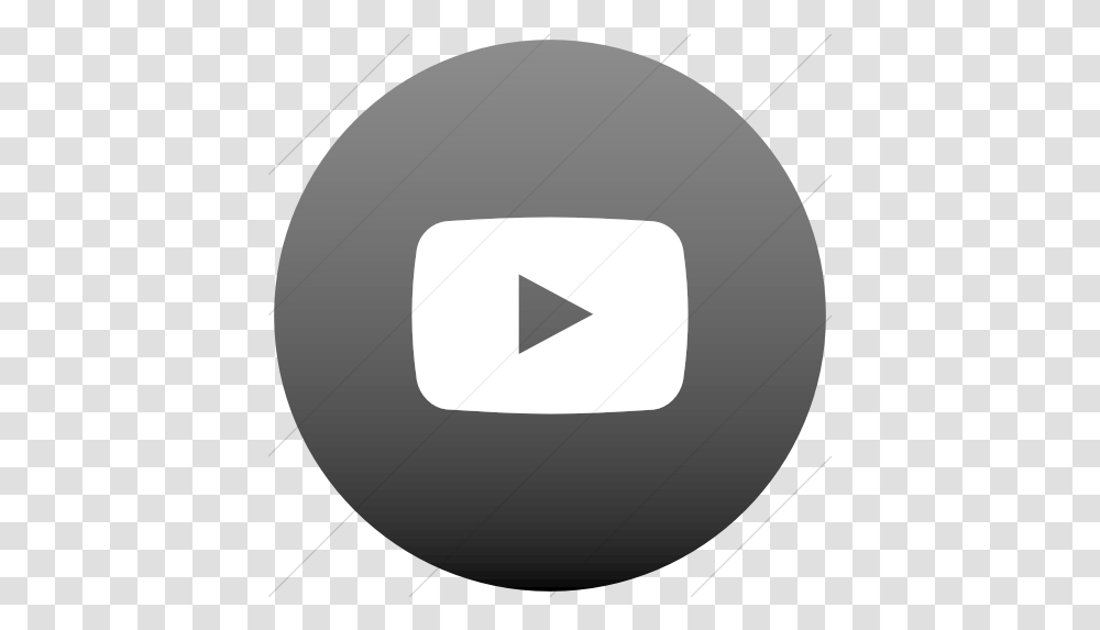 Black And White Youtube Icon Circle In Circle Logo, Soccer Ball, Football, Team Sport, Sports Transparent Png