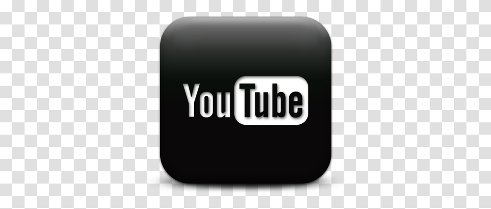 Black And White Youtube Icon Images Youtube Logo Black Youtube Logo Black, Text, Label, Word, Symbol Transparent Png