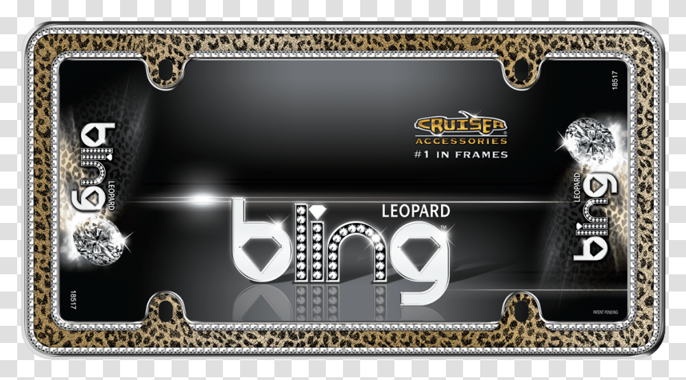 Black And Yellow Bling License Plate Frames, Leisure Activities, Label, Word Transparent Png