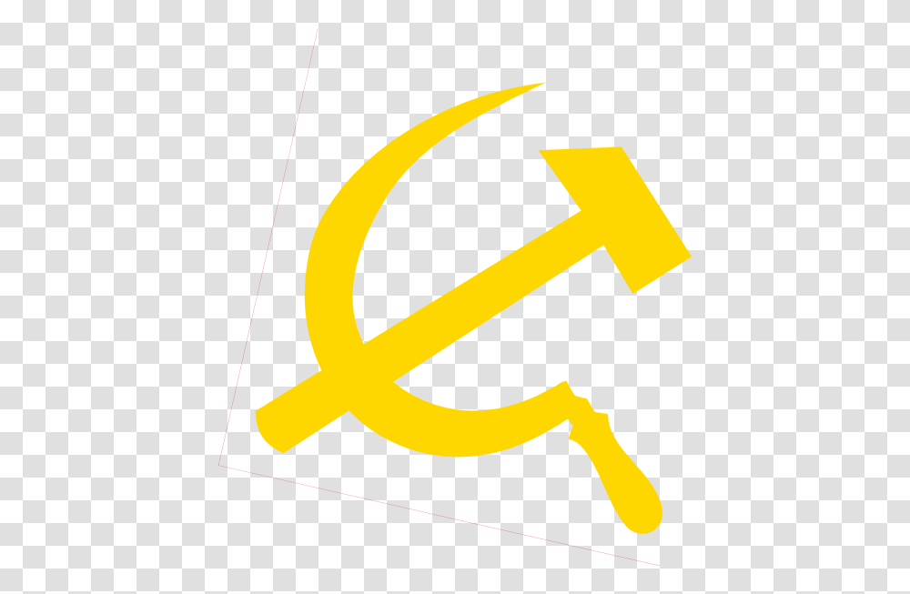 Black And Yellow Hammer And Sickle, Axe, Tool, Hook Transparent Png