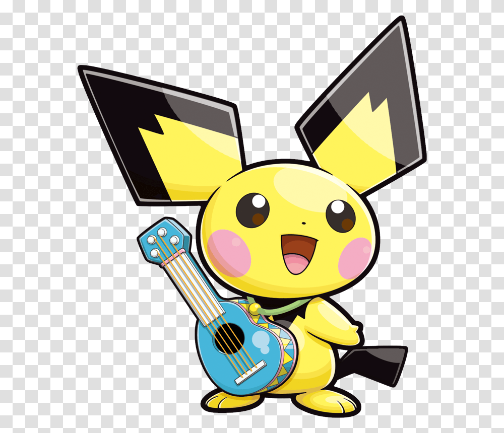 Black And Yellow Pikachu, Leisure Activities, Guitar, Musical Instrument, Violin Transparent Png