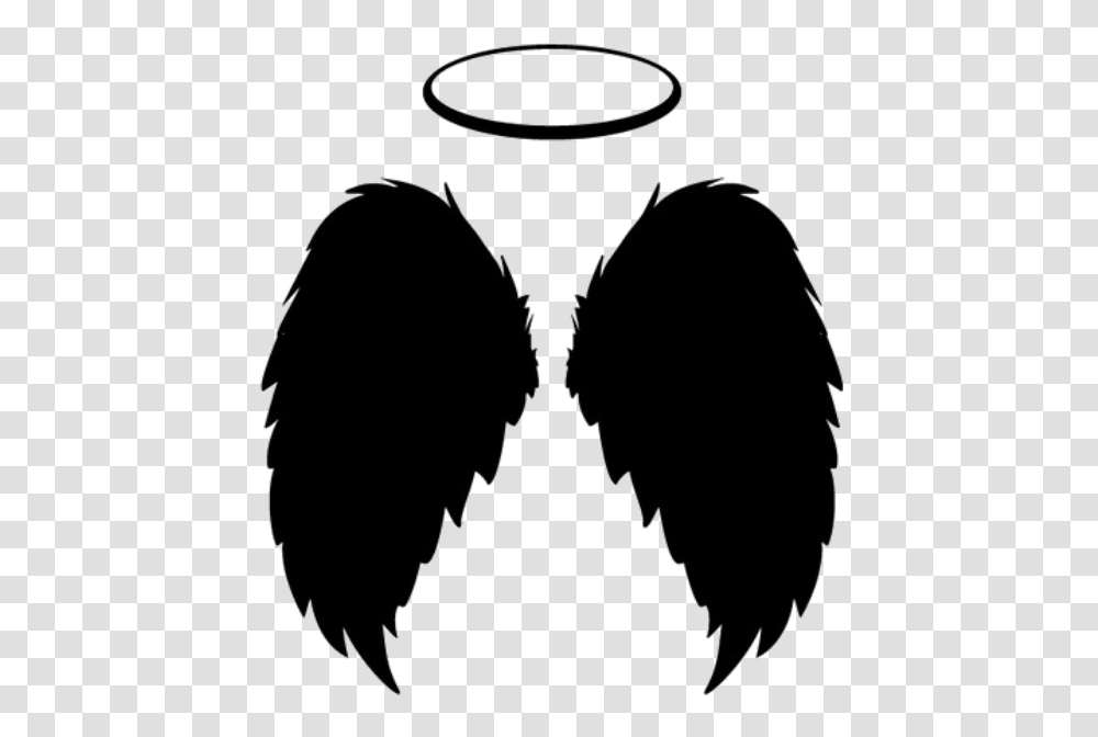 Black Angel Wings Download Black Angel Wings, Stencil, Person, Human Transparent Png