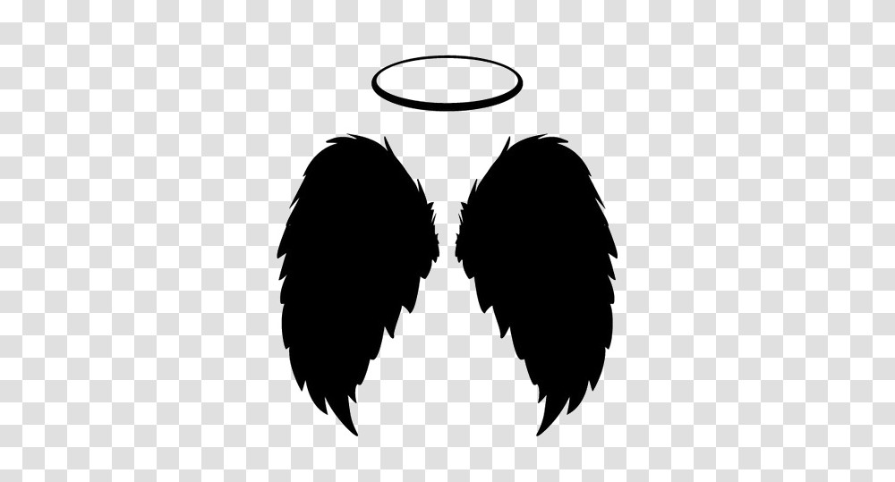 Black Angel Wings Photo Arts, Silhouette, Stencil Transparent Png