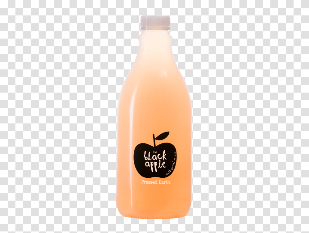 Black Apple Glass Bottle, Beverage, Drink, Milk, Alcohol Transparent Png