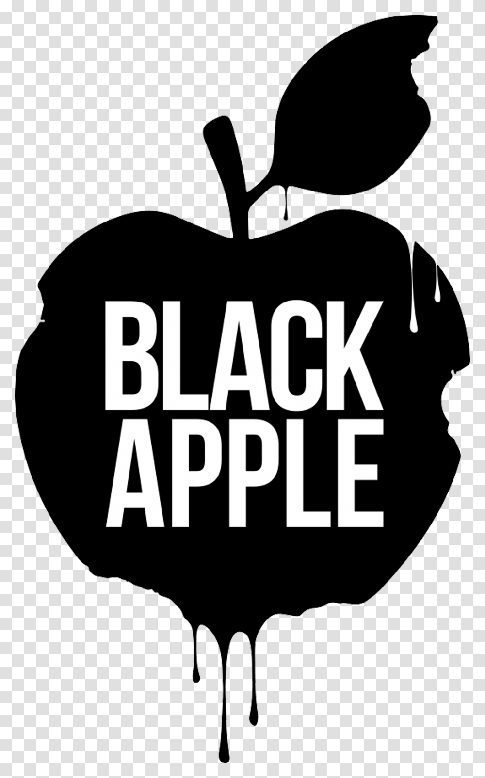 Black Apple, Plant, Label, Food Transparent Png