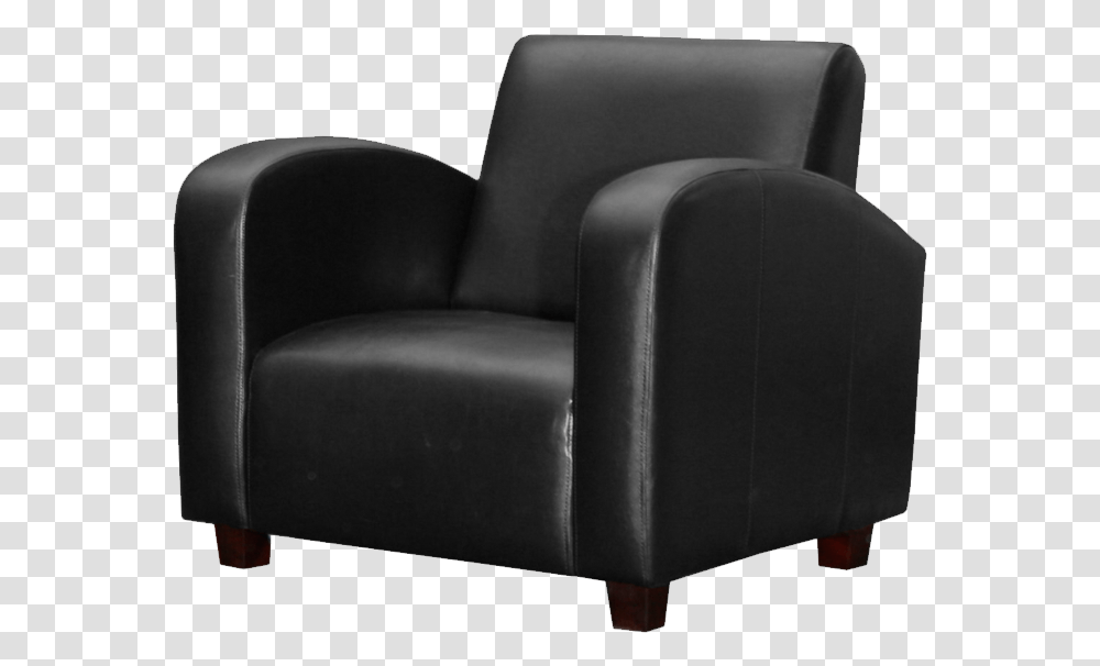 Black Armchair, Furniture Transparent Png