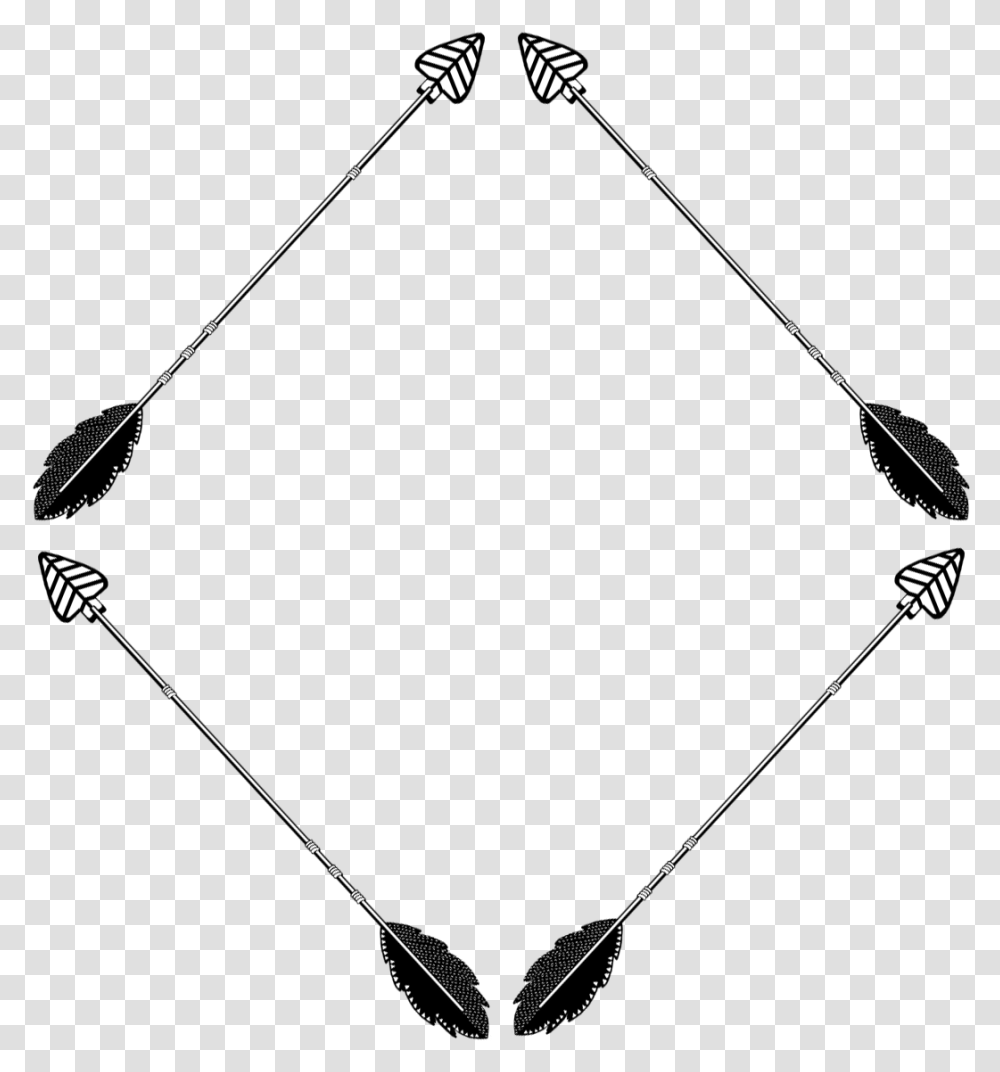 Black Arrow Diamond Line Art, Bow, Triangle Transparent Png