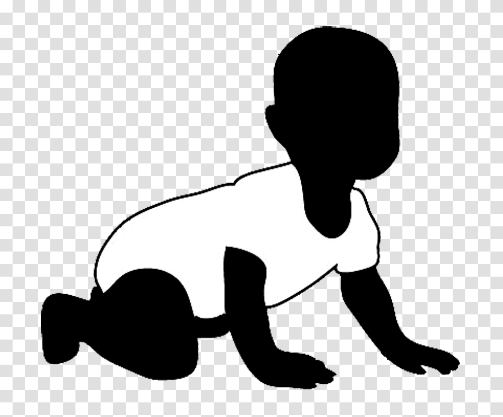 Black Baby Clip Art, Person, Human, Kneeling, Crawling Transparent Png