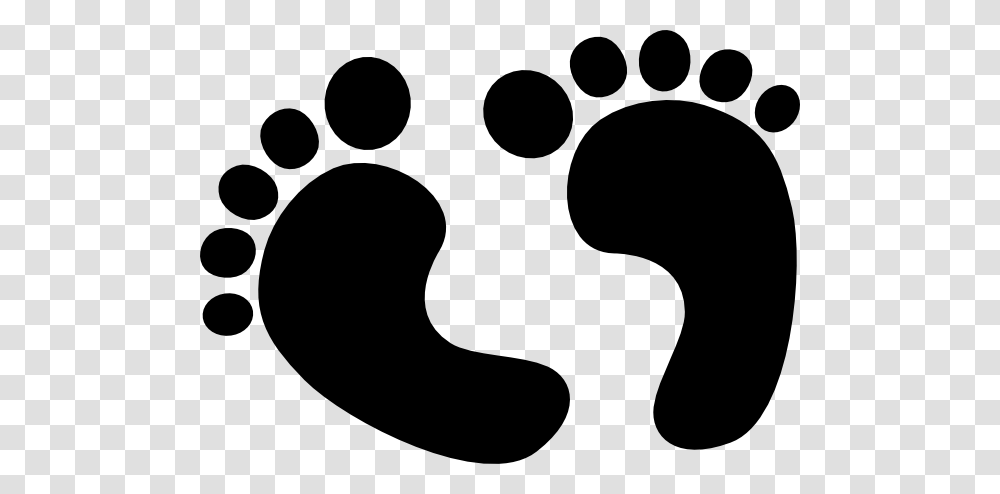 Black Baby Feet Clip Art, Footprint Transparent Png