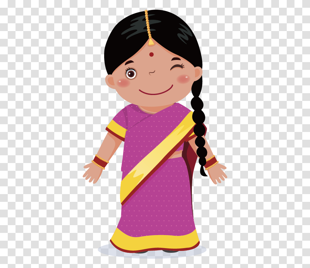 Black Baby Indian Girl Clipart, Person, Human, Accessories, Accessory Transparent Png