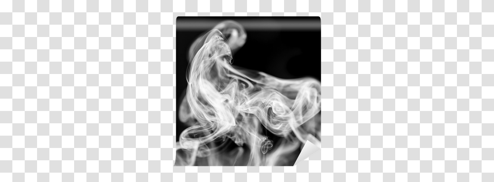 Black Background Wall Mural Pixers Smoke, Person, Human, Tattoo, Skin Transparent Png