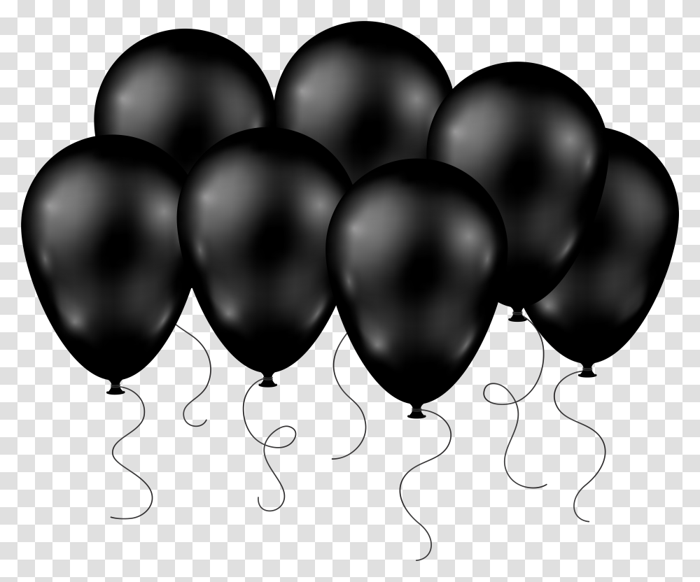 Black Balloons Clip Art Image, Plant, Sphere, Food, Fruit Transparent Png