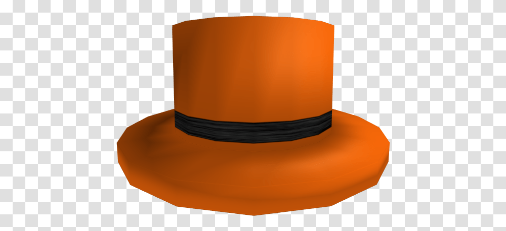 Black Banded Orange Top Hat Orange Top Hat, Clothing, Apparel, Sombrero, Sun Hat Transparent Png