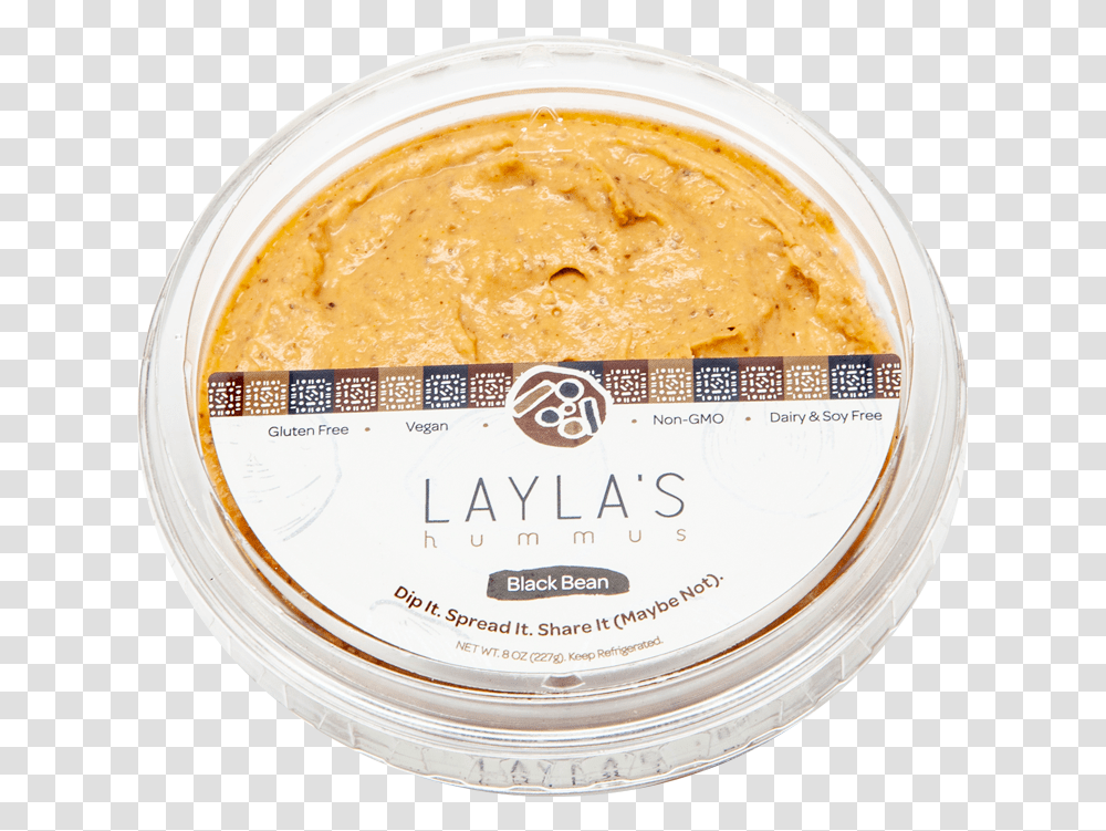 Black Bean Hummus Laylas Food Company Label, Peanut Butter, Dip, Cooking Batter, Coin Transparent Png