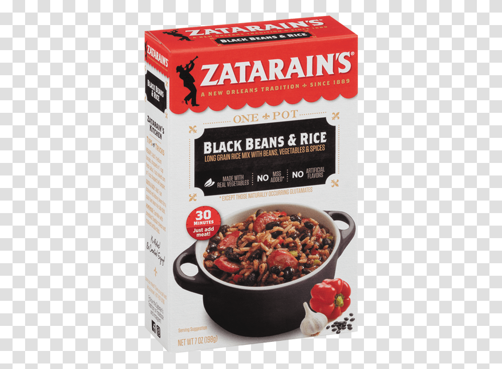 Black Beans Amp Rice Dinner Mix Zatarain's Dirty Rice, Plant, Food, Menu Transparent Png
