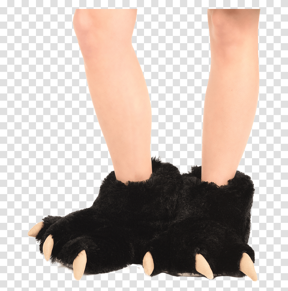 Black Bear Lazy One Bear Slippers, Apparel, Footwear, Shoe Transparent Png