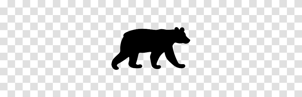 Black Bear Silhouette Home Grown Bear Silhouette, Kneeling, Mammal, Animal, Stencil Transparent Png