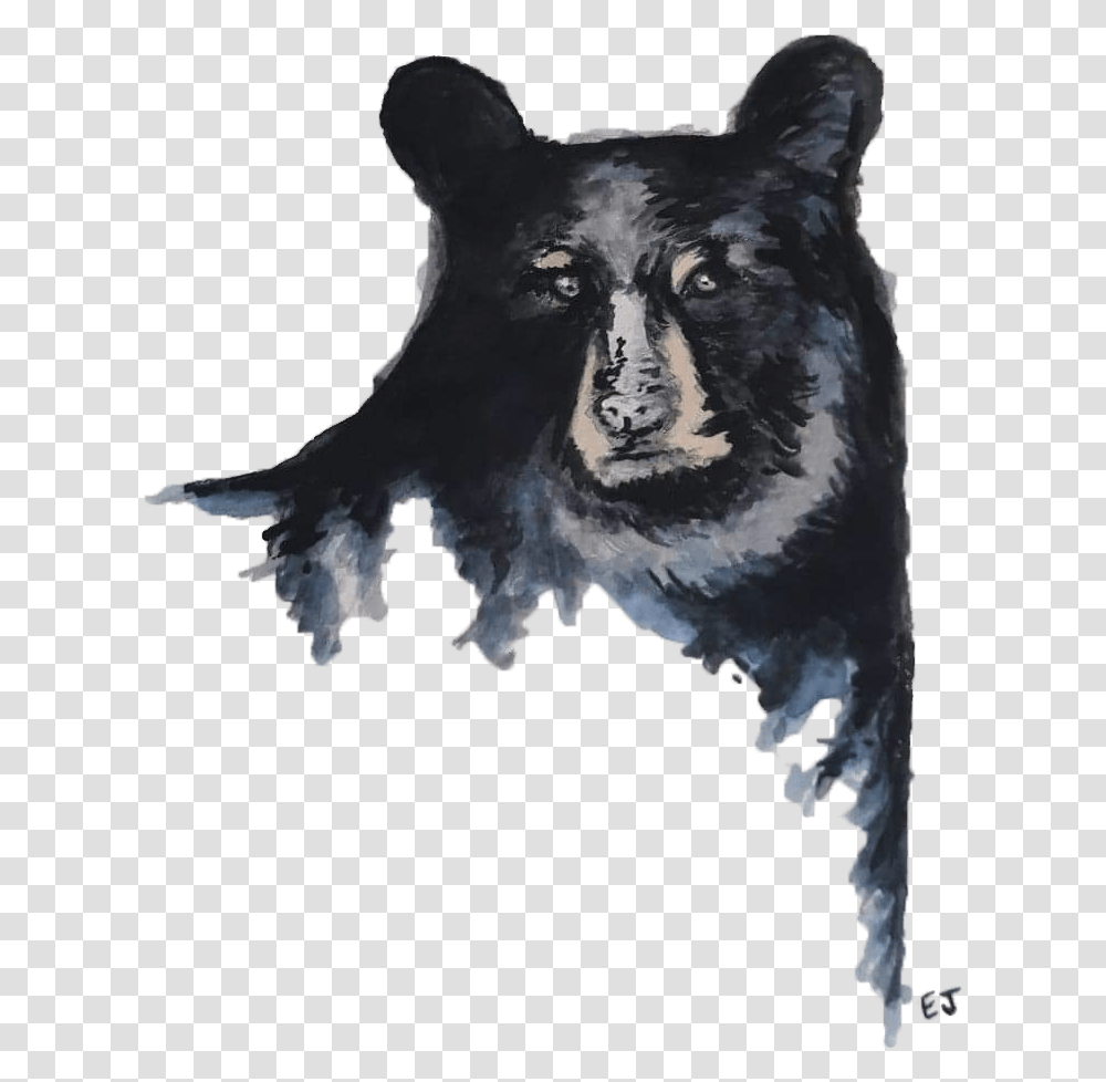 Black Bear - In Our Nature, Art, Cow, Mammal, Animal Transparent Png