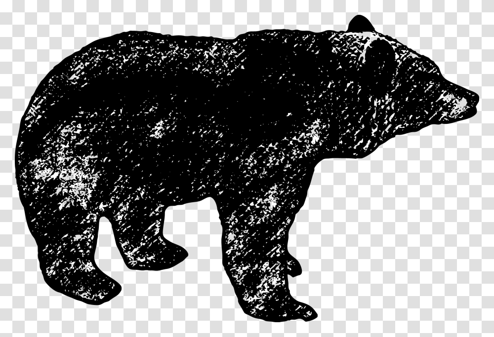 Black Bear Vector Download Black Bear Vector Graphic, Mammal, Animal, Silhouette, Wildlife Transparent Png