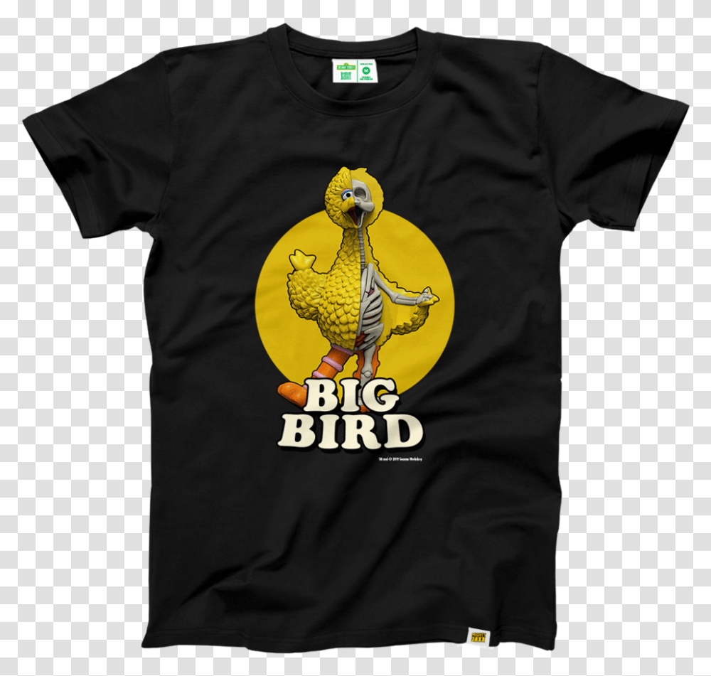 Black Big Bird T Shirt Born This Way T Shirt, Clothing, Apparel, T-Shirt, Person Transparent Png