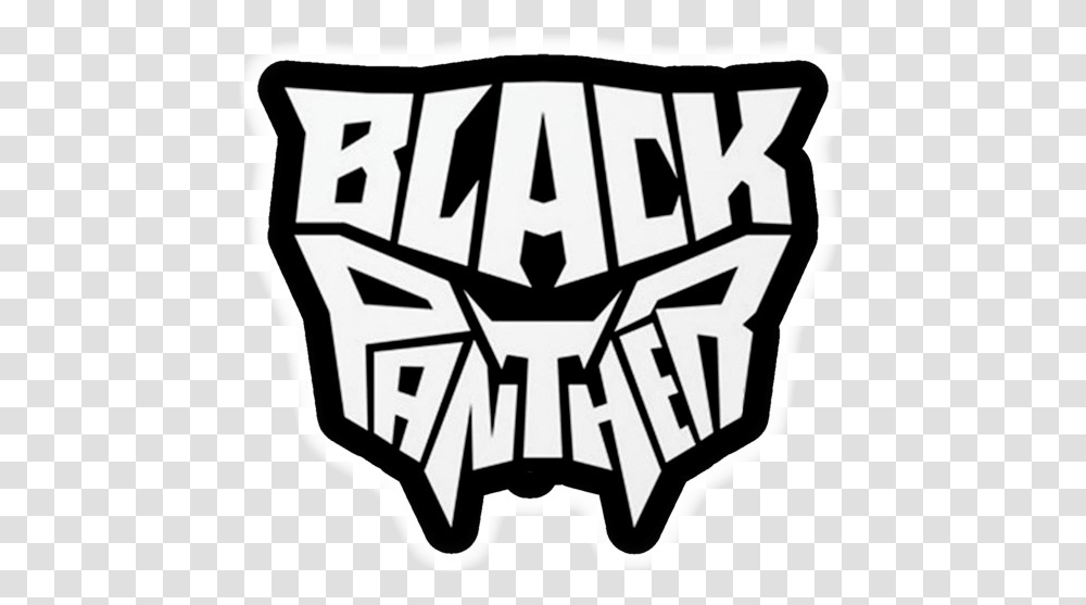 Black Black Panther Mask Stencil, Symbol, Label, Text, Logo Transparent Png