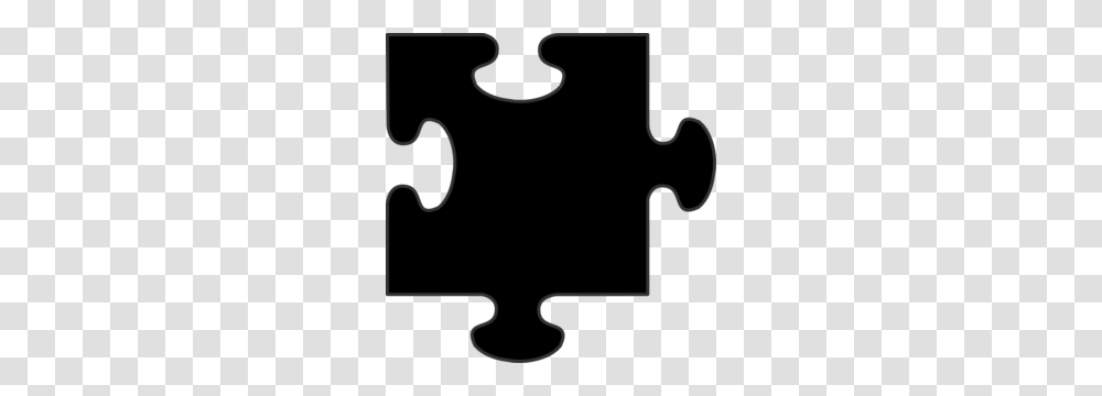 Black Border Puzzle Piece Clip Art, Alphabet, Number Transparent Png