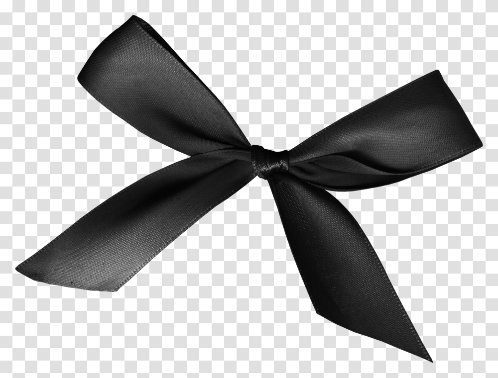 Black Bow Ribbon Download Black Ribbon Bow, Tie, Accessories, Accessory, Necktie Transparent Png