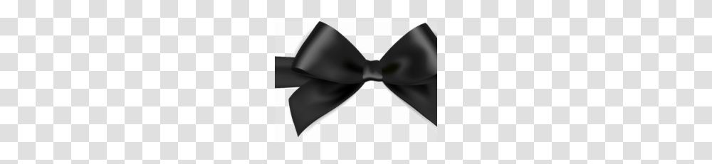 Black Bow Ribbon Image Vector Clipart, Tie, Accessories, Accessory, Bow Tie Transparent Png