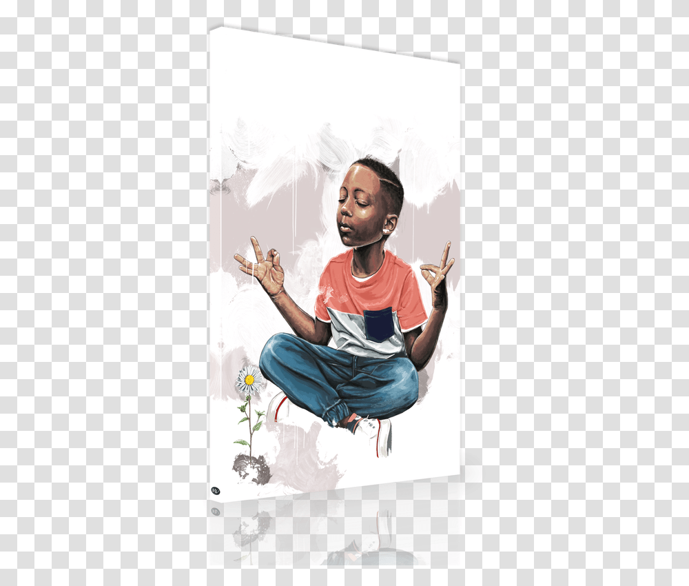 Black Boy Zen Black Boy Art, Person, Poster, Advertisement Transparent Png