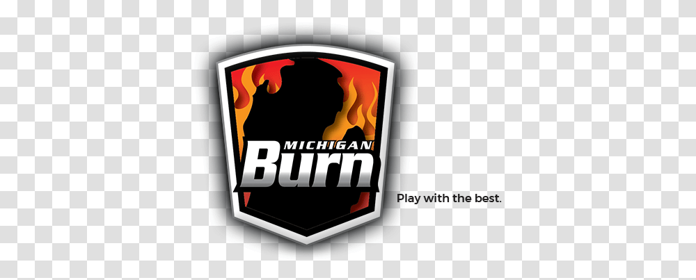 Black Boys Are Powerade Invitational Gold Division Michigan Burn, Text, Logo, Symbol, Fire Transparent Png
