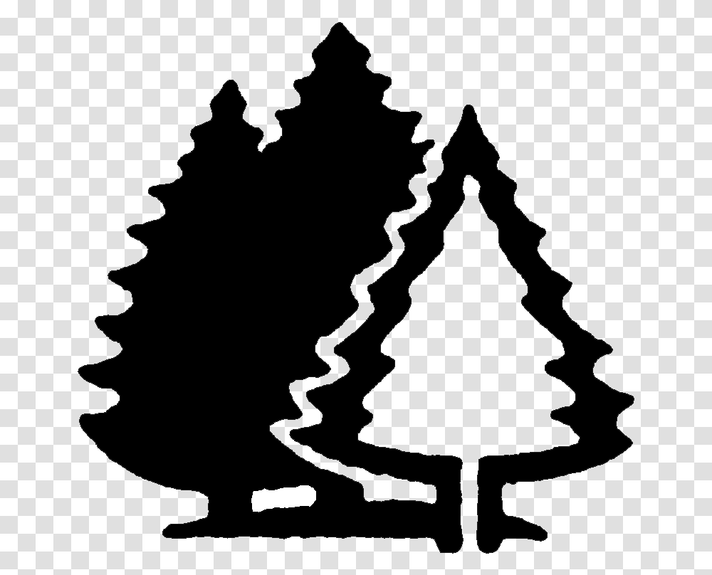 Black Brook Cove Campground Camping Tree Clipart Black And White, Gray Transparent Png