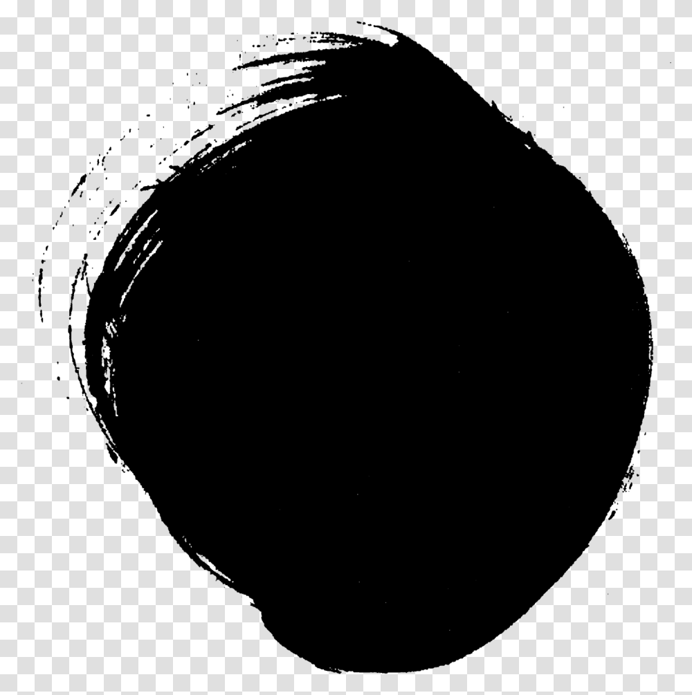 Black Brush Stroke Circle, Nature, Outdoors, Astronomy, Outer Space Transparent Png