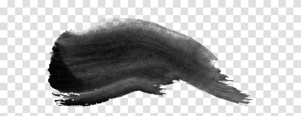 Black Brush Texture Paint Stroke Watercolor Brush Photoshop, Mammal, Animal, Sea Life, Mole Transparent Png
