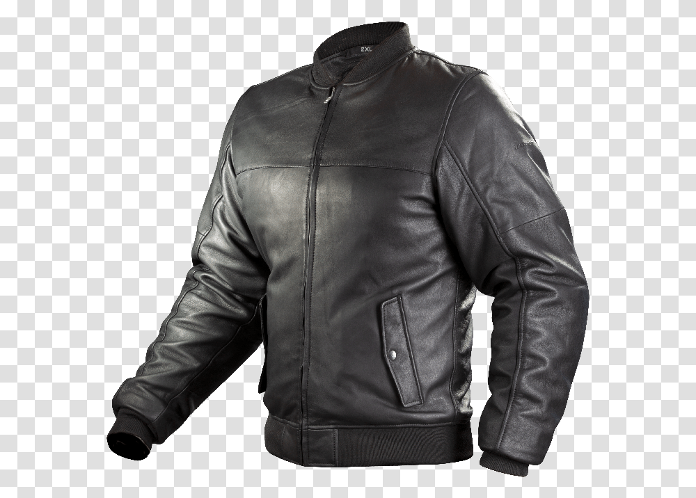 Black Bullet Leather Jacket, Apparel, Coat, Person Transparent Png