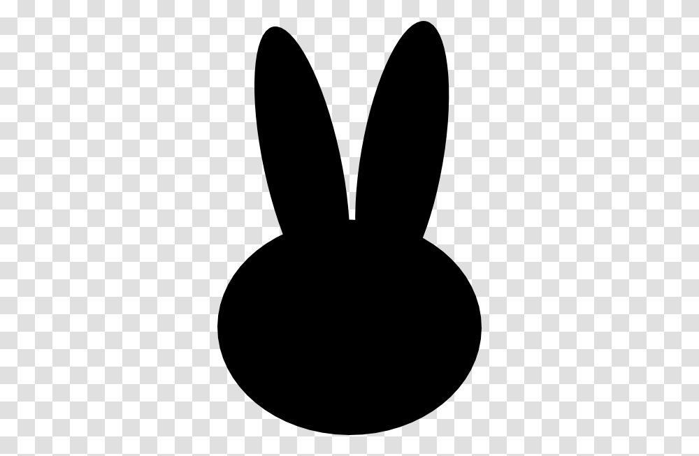 Black Bunny Head Clip Art For Web, Rodent, Mammal, Animal, Rabbit Transparent Png