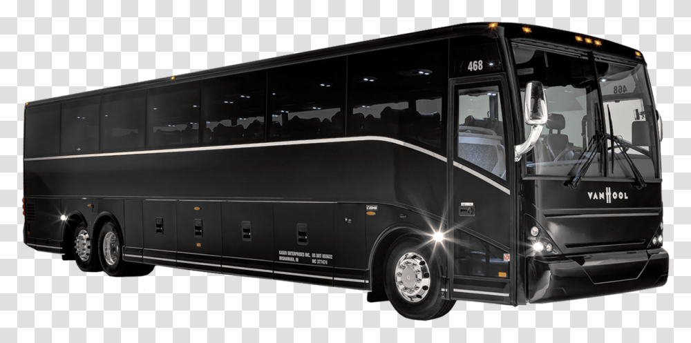 Black Bus, Vehicle, Transportation, Van, Rv Transparent Png
