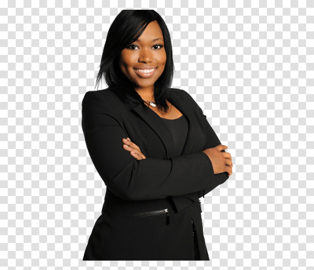 Black Business Woman, Female, Person, Sleeve Transparent Png